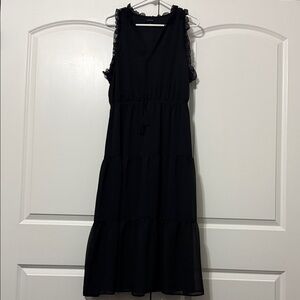 Who What Wear Black Sleeveless Dress